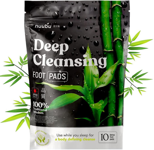 Nuubu Original Detox Fußpflaster | Vitalpflaster für die Füße – Fördert Wohlbefinden & verbessert Körpergefühl – Mit natürlichen Inhaltsstoffen